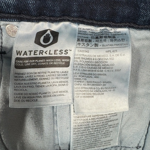 Levis Jeans Mens 33X34 Blue 541 Straight Leg High Rise Dark Wash - Picture 4 of 13